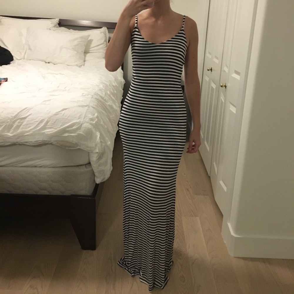 Stripped maxi dress